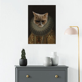 Plakat samoprzylepny Sztuka z kotem