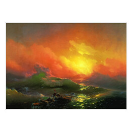 Plakat Pejzaż morski. Dziewiąta fala Ivan Aivazovsky. Reprodukcja obrazu
