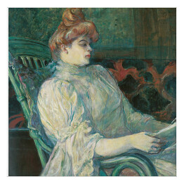 Plakat samoprzylepny Henri de Toulouse-Lautrec "Madame Marthe X―Bordeaux" - reprodukcja