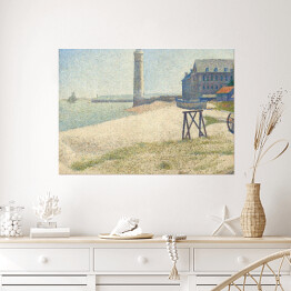 Plakat Georges Seurat "Latarnia morska w Honfleur" - reprodukcja
