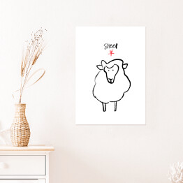 Plakat Chińskie znaki zodiaku - owca