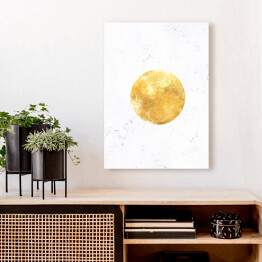 Obraz na płótnie Złote planety - Księżyc