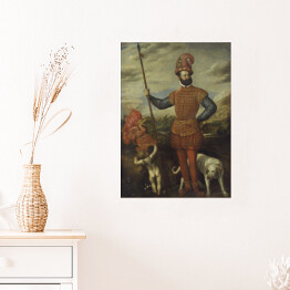 Plakat samoprzylepny Tycjan "Man in Miitary Costume"