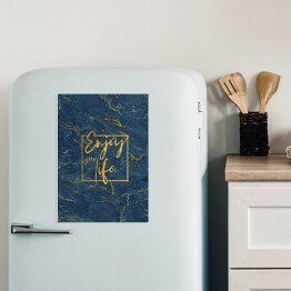 Magnes dekoracyjny Marmur - złota typografia