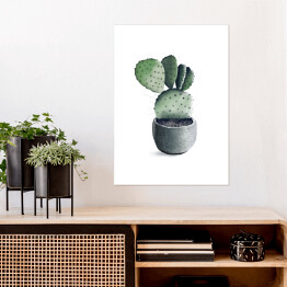 Plakat samoprzylepny Rozłożysty kaktus