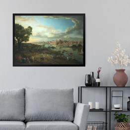 Obraz w ramie Bernardo Bellotto "View of Warsaw from Praga"