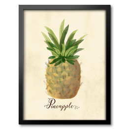 Obraz w ramie Ilustracja - ananas