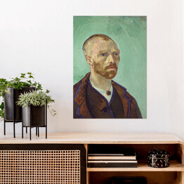 Plakat Vincent van Gogh Autoportret z dedykacją dla Paula Gauguin. Reprodukcja