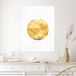 Plakat samoprzylepny Złote planety - Ziemia