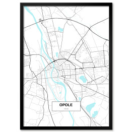 Plakat w ramie Mapa Opola 