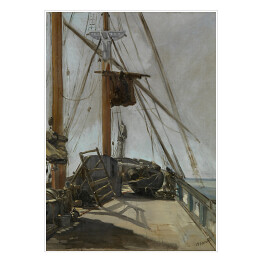 Plakat Édouard Manet "Pokład łodzi" - reprodukcja