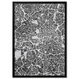 Plakat w ramie Mapa Londynu 01