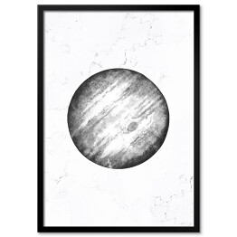 Plakat w ramie Szare planety - Jowisz