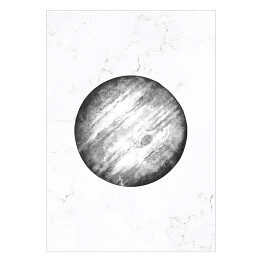 Plakat samoprzylepny Szare planety - Jowisz