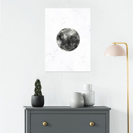 Plakat Szare planety - Księżyc