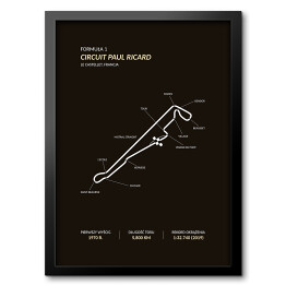 Obraz w ramie Circuit Paul Ricard - Tory wyścigowe Formuły 1