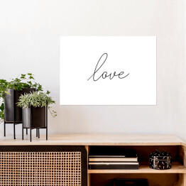 Plakat "Love" - minimalistyczna typografia