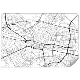 Fototapeta Minimalistyczna mapa Bydgoszczy