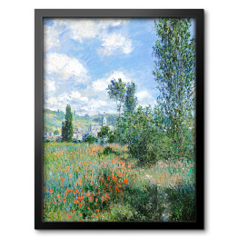 Obraz w ramie Claude Monet View of Vétheuil. Reprodukcja obrazu