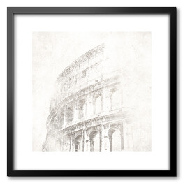Obraz w ramie Koloseum - ilustracja