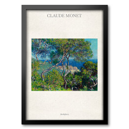 Obraz w ramie Claude Monet "Bordighera" - reprodukcja z napisem. Plakat z passe partout