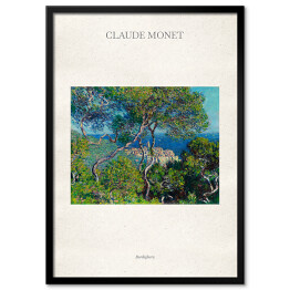 Plakat w ramie Claude Monet "Bordighera" - reprodukcja z napisem. Plakat z passe partout