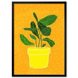 Plakat w ramie Cytryna - drzewo cytrynowe