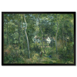 Plakat w ramie Camille Pissarro Skraj lasu w pobliżu L'Hermitage, Pontoise. Reprodukcja