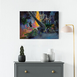 Obraz na płótnie Paul Gauguin "Upa Upa (Taniec Ognia)" - reprodukcja