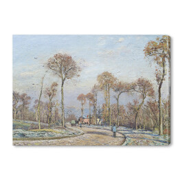 Obraz na płótnie Camille Pissarro. Droga do Versailles, Louveciennes o poranku. Reprodukcja