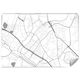Fototapeta Minimalistyczna mapa Chorzowa