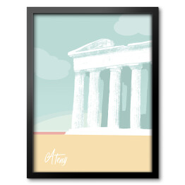Obraz w ramie Miasta Europy - Ateny