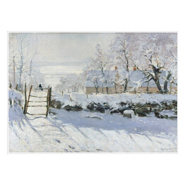Plakat Claude Monet "Sroka" - reprodukcja
