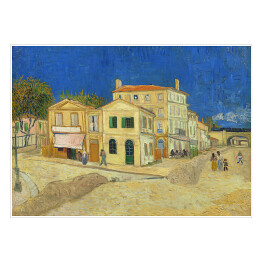 Plakat Vincent van Gogh "Żółty dom" - reprodukcja