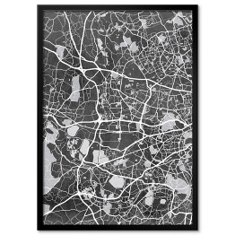 Plakat w ramie Mapa Londynu 03