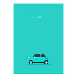 Plakat samoprzylepny Polskie samochody - MIKRUS