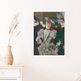 Plakat Henri de Toulouse-Lautrec "Tancerka w Moulin Rouge" - reprodukcja