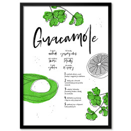 Plakat w ramie Guacamole - wegańskie potrawy