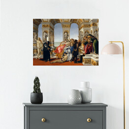 Plakat Sandro Botticelli "Oszczerstwo według Apellesa" - reprodukcja
