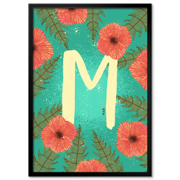 Plakat w ramie Alfabet - M jak mak
