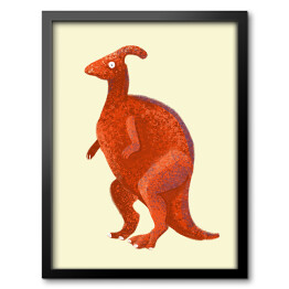 Obraz w ramie Prehistoria - dinozaur Parazaurolof