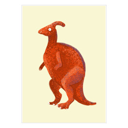 Plakat Prehistoria - dinozaur Parazaurolof