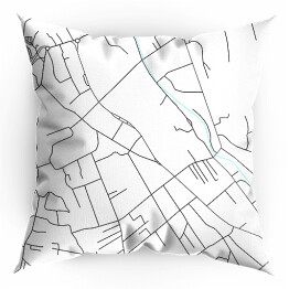Poduszka Minimalistyczna mapa Zakopanego
