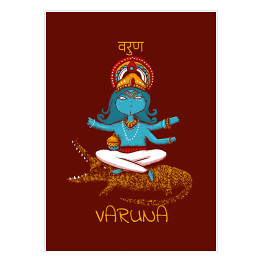 Plakat samoprzylepny Varuna - mitologia hinduska