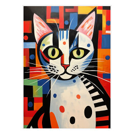 Plakat Kot à la Pablo Picasso