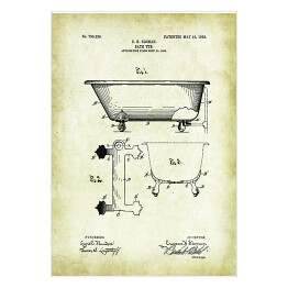 Plakat samoprzylepny E. H. Sloman - patenty na rycinach vintage
