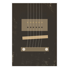 Plakat samoprzylepny Ilustracja - gitara klasyczna