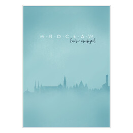Plakat samoprzylepny Wrocław, panorama miasta