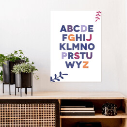 Plakat samoprzylepny Zwierzątka - kolorowy alfabet