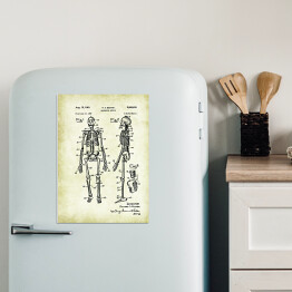 Magnes dekoracyjny R. S. Bezark - ludzka anatomia - ryciny